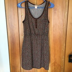 Brown Floral Dress